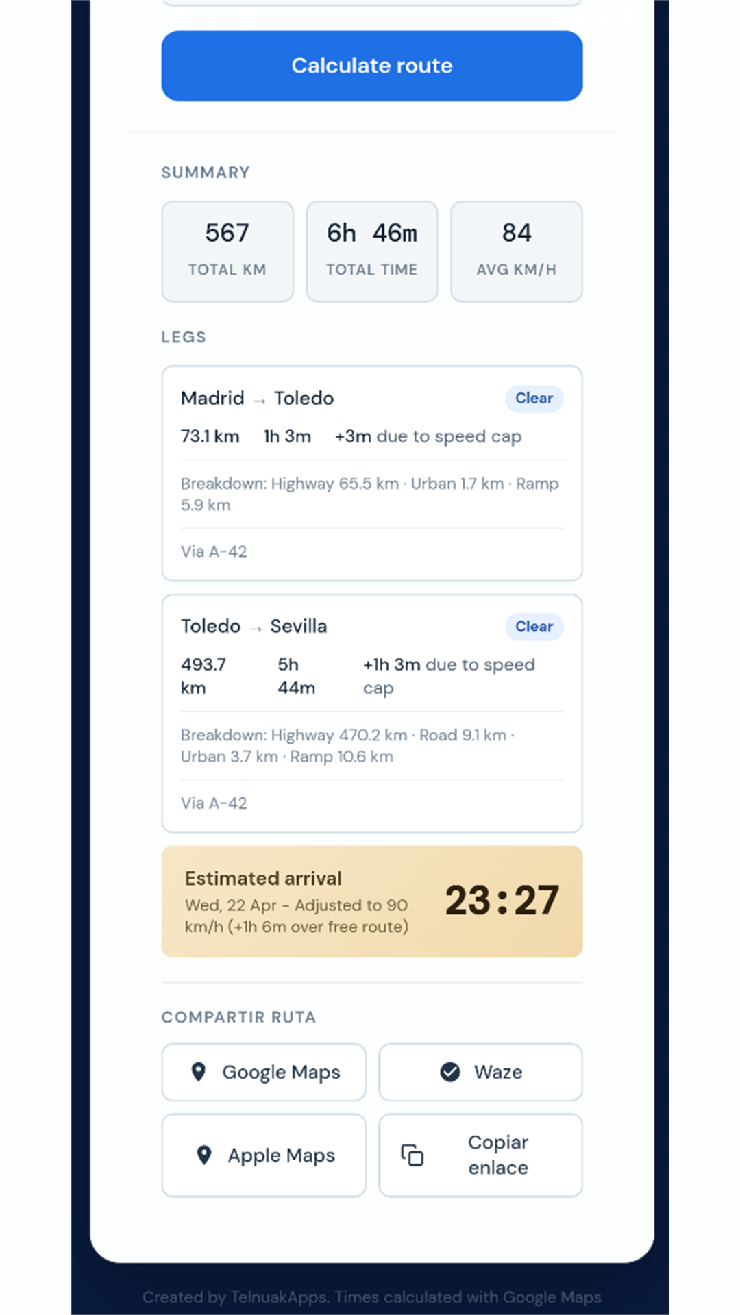 Velox Route Lite screenshot 3